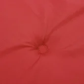 Възглавници за стол с облегалка 2 бр червени 120x50x3 см плат - VL43187 - Thumbnail 8