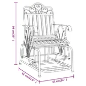 318834 Пейка планер, 61 см, черна, стомана - VL318834 - Thumbnail 7