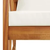 Градински комплект с възглавници, 3 части, акациево дърво масив - Thumbnail 7