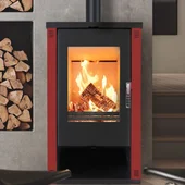 Камина на дърва, бордо, Theia VERSO - Thumbnail 2