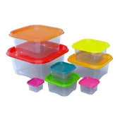 Комплект кутии за съхранение на храна ДЪГА (Curcubeu 8) - Thumbnail 2
