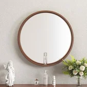 Oгледало за баня ∅60 см - WOODEN INTER CERAMIC - Thumbnail 1