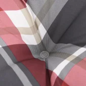 Палетни възглавници, 2 бр, червено каре, текстил - Thumbnail 7