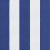 Палетни възглавници за дивани, 4 бр, синьо-бели ивици, текстил - Thumbnail 9