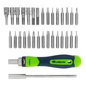 Реверсивна отвертка за фина механика с битове и вложки 32 части СИБРТЕХ - Thumbnail 2