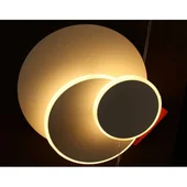 Стенен аплик Тройна окръжност бял мат DREAM LIGHTS - Thumbnail 2