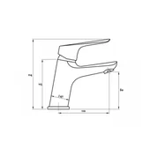 Стоящ смесител за баня със сифон Torino - FORMA VITA - Thumbnail 2