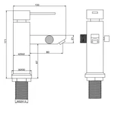Стоящ смесител за вана Куарто INTER CERAMIC - Thumbnail 3