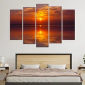 Залез над окенаски хоризонт - картина пано за стена - Thumbnail 3