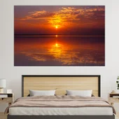 Залез над окенаски хоризонт - картина пано за стена - Thumbnail 1