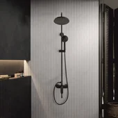 Душ система Торино черен мат INTER CERAMIC - Thumbnail 1