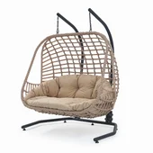 Градинска двуместна люлка Balina капучино FORMET - Thumbnail 1