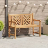 Градинска пейка Кафяво 228 x 60 x 90 см Тиково дърво масив - VL42001964 - Thumbnail 1