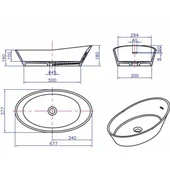 Мивка за баня върху плот ICB 683W INTER CERAMIC - Thumbnail 3
