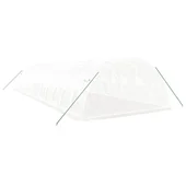 Оранжерия със стоманена рамка бяла 48 м² 12x4x2 м - Thumbnail 5