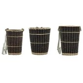 Раница за дърва за огрев с презрамки, 50x44x58 см, върба - Thumbnail 5