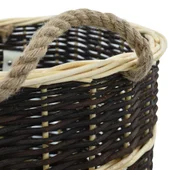 Раница за дърва за огрев с презрамки, 50x44x58 см, върба - Thumbnail 7