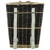 Раница за дърва за огрев с презрамки, 50x44x58 см, върба - Thumbnail 4