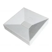 Умивалник от мрамор 45х45х10см бял INTER CERAMIC - Thumbnail 1