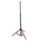 Единична стойка за прожектор 1.6 м червено/сиво LIGHTEX - Thumbnail 1