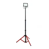 Единична стойка за прожектор 1.6 м червено/сиво LIGHTEX - Thumbnail 4