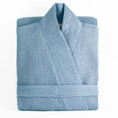 Халат Waffle за SPA размер L/XL син BULGARIA TEX - Thumbnail 1