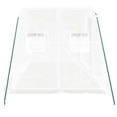 Оранжерия със стоманена рамка  4x2x2 м - 8 м² бяла - Thumbnail 4