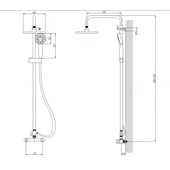 Телескопично тръбно окачване Роса INTER CERAMIC - Thumbnail 4