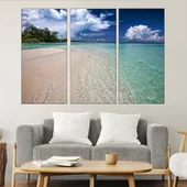 Тюркоазен плаж - картина пано за стена - Thumbnail 2
