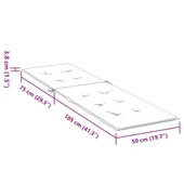 Възглавница за стол шезлонг ярко зелена (75+105)x50x4 см - VL314184 - Thumbnail 9