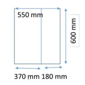 Горен огледален шкаф за баня 55 см Rubin FORMA VITA - Thumbnail 2