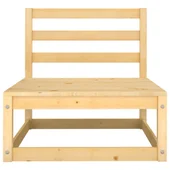 Градински лаундж комплект, 5 части, бор масив - Thumbnail 6