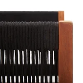 Градински стол с възглавница, акация масив - Thumbnail 6