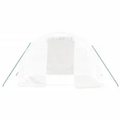 Оранжерия със стоманена рамка бяла 6 м² 3x2x2 м - Thumbnail 3