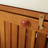 Пейка за съхранение с възглавница, 170 см, акация масив - VL316738 - Thumbnail 7