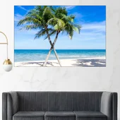 Плами на плажа - картина пано за стена - Thumbnail 1