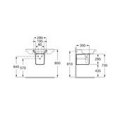 Полуконзола за мивка GAP ROCA (мостра) - Thumbnail 2