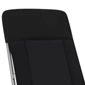 Сгъваеми градински столове с възглавници, 2 бр., черни - Thumbnail 10