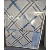 Спален комплект 4 части Синьо-сив шик COTTON GARDEN - Thumbnail 2