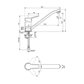 Стоящ смесител за кухня Scorpio Vidima - Thumbnail 2