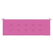 Възглавница за градинска пейка розова 150x50x4 см оксфорд плат - VL361162 - Thumbnail 4