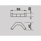 Двойна закачалка за баня Ерин ICA 2553 INTER CERAMIC - Thumbnail 2