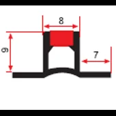 Делитационна лайстна PVC 10 мм 2.7 м сива - Thumbnail 2