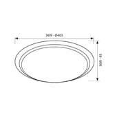 Мултифункционален LED плафон Athena с дистанционно 36 W VIVALUX - Thumbnail 2