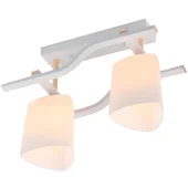 Полилей Lisa 2xE27 60 W месинг и стъкло бяла чашка - Thumbnail 2