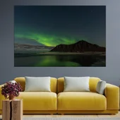 Полярното сияни е Норвегия - картина пано за стена - Thumbnail 1