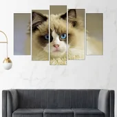 Портрет на синеока котка - картина пано за стена - Thumbnail 3