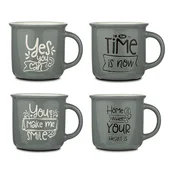 Порцеланова чаша New bone с надпис 380 мл NAVA - Thumbnail 1