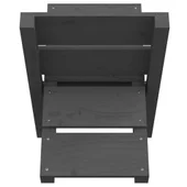 Поставка за дърва, сива, 47x39,5x48 см, борово дърво масив - Thumbnail 6