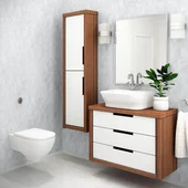 PVC ламперия 25 см 8 мм 2.65 м Marmino Blue VILO - Thumbnail 2